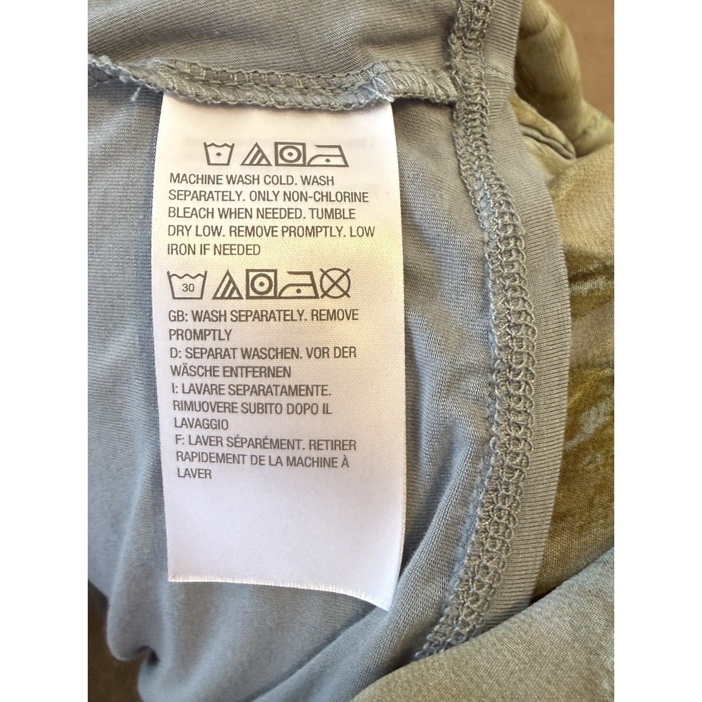 LOGO by Lori Goldstein Rayon 230 Cardigan with‎ Printed Trim Gray Size Small - Picture 5 of 7